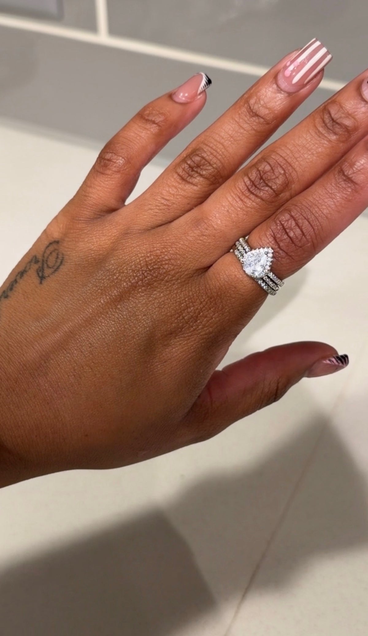 Teardrop Ring Set